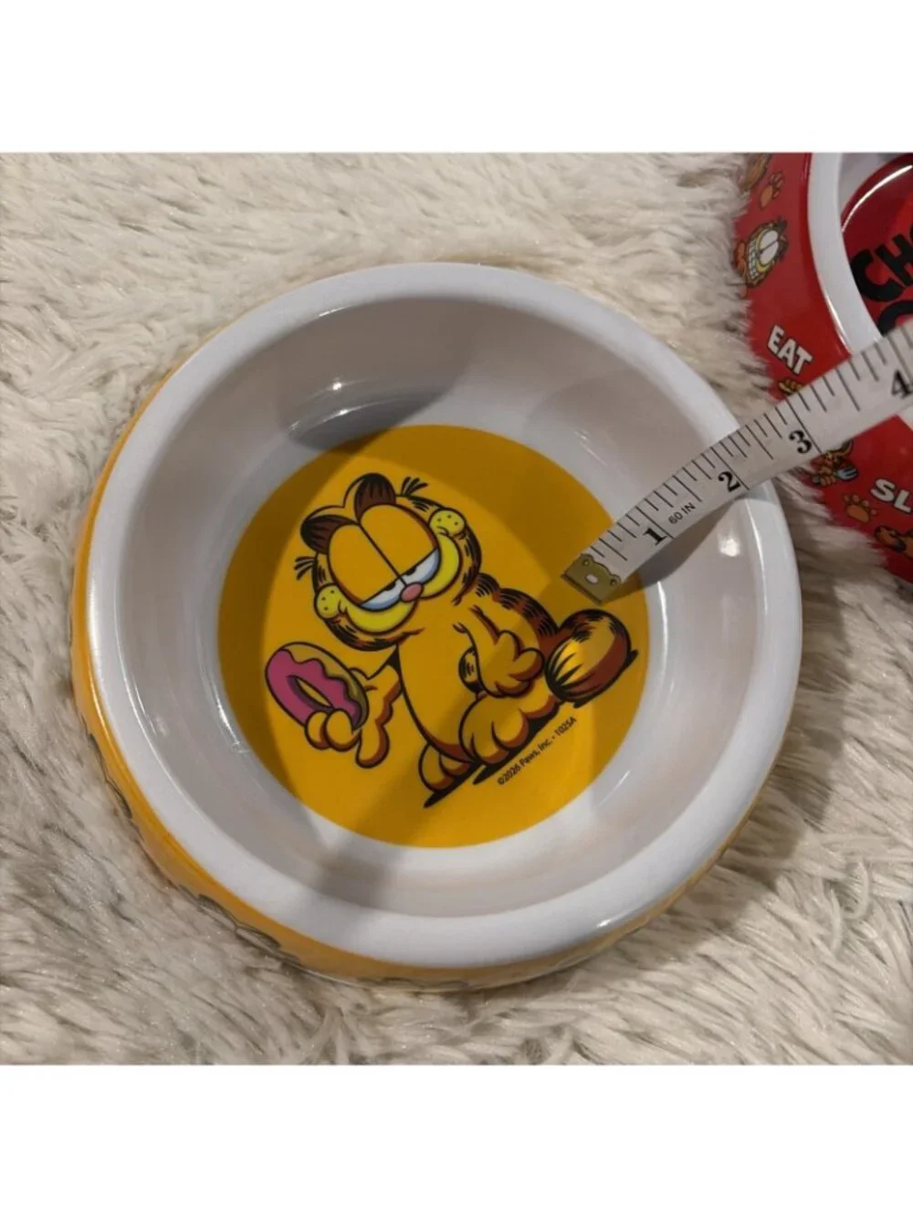 Nickelodeon Garfield pet bowl set of two Donut Chomp Slurp Gobble NEW
